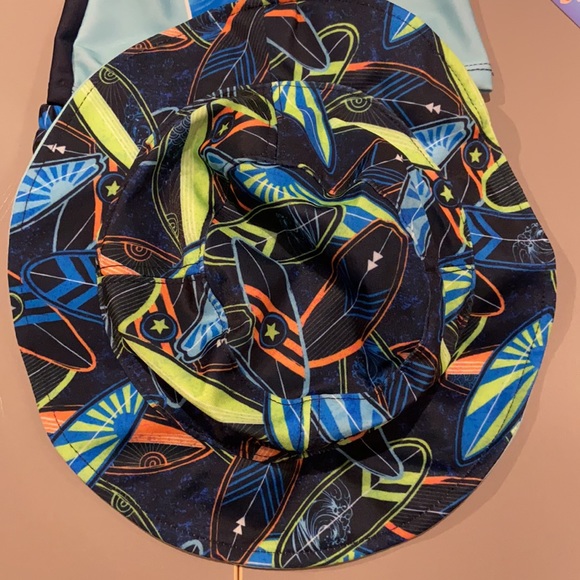 Sea me Swim rash guard with reusable diaper & hat - Picture 3 of 4